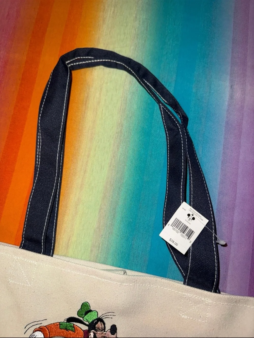 Disney Mickey & Friends Canvas Tote *New*